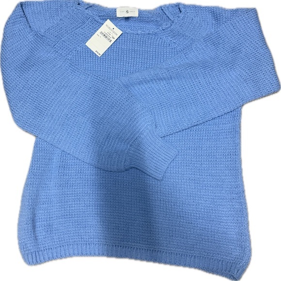 Lou & Grey Sweaters - Lou & Grey Sky Blue Knit Top